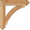 Ekena Millwork Thorton Arts and Crafts Rough Sawn Bracket w/ Offset Brace, Western Red Cedar, 6"W x 24"D x 24"H BKT0604X24X24THR03RWR - alternate 4